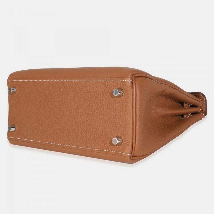 Pre Owned Hermes Gold Togo Retourne Kelly 25 SHW