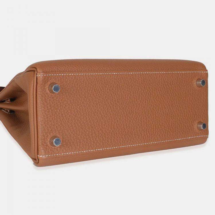 Pre Owned Hermes Gold Togo Retourne Kelly 25 SHW