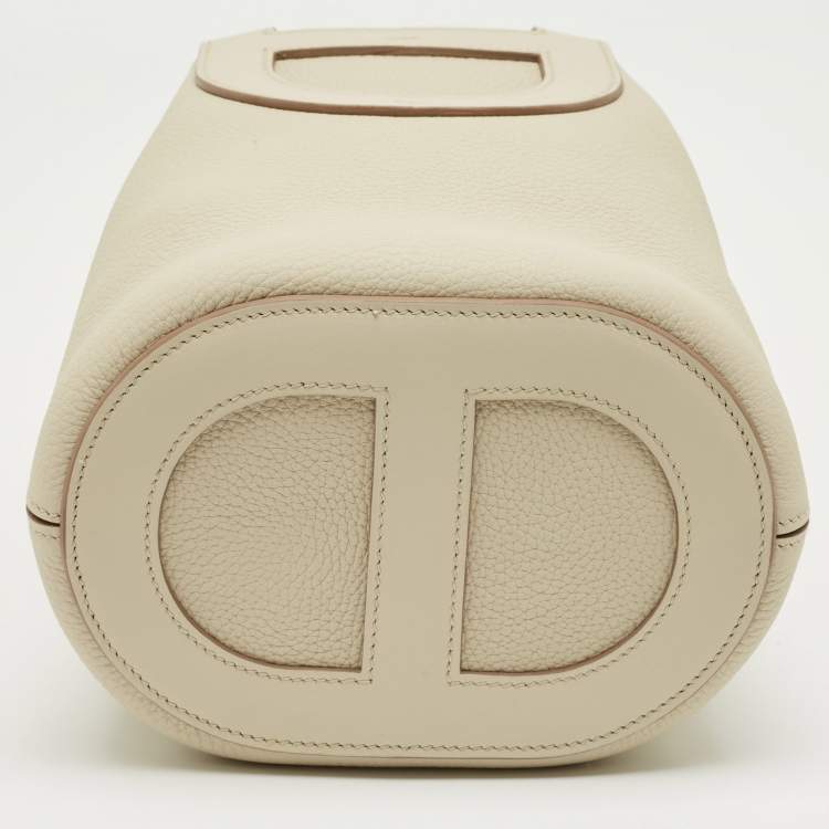 Pre Owned Hermès Beton Taurillon Clemence and Swift Leather In The Loop 18 Bag