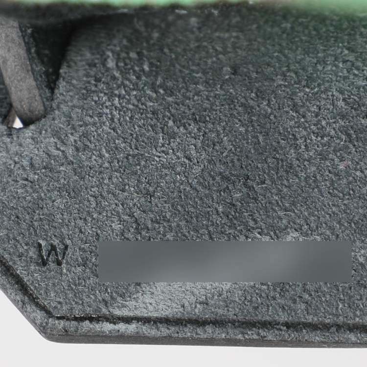 Pre Owned Hermès Vert Comics/Black H Plume Canvas and Vache Hunter Leather Maillons & Co Motif Herbag Zip 31 Bag