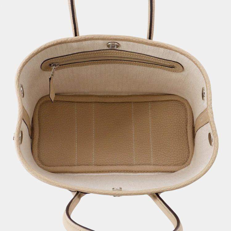 Pre Owned Hermes Neo Garden  Size 23 Trench Negonda Leather Bag