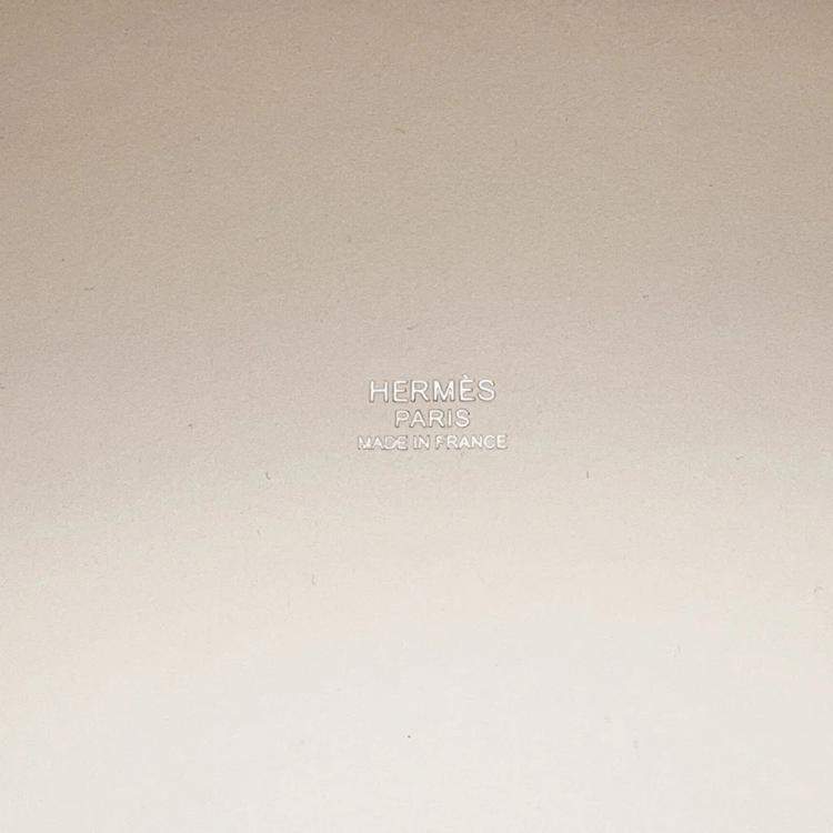 Pre Owned Hermes Picotin Lock 18  Cargo Nata Swift Leather Toile Goelan Bag 