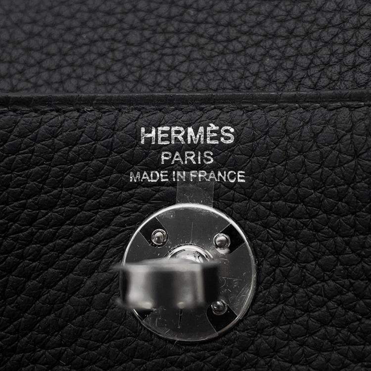 Pre Owned Hermes Lindy Black Taurillon Clemence Size Mini