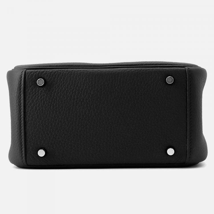 Pre Owned Hermes Lindy Black Taurillon Clemence Size Mini
