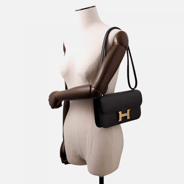 Pre Owned Hermes Constance Elan Black Epsom