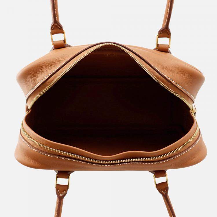 مملوكة مسبقًا Hermes Plume Gold Swift Leather Size Mini