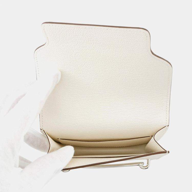 Pre Owned Hermes Roulis Slim Nata Chevre Myzore Goatskin Coin Purse