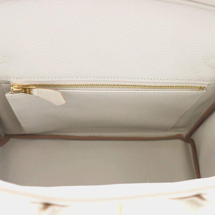 Pre Owned Hermes Birkin Grease Pail Togo Leather Size 25