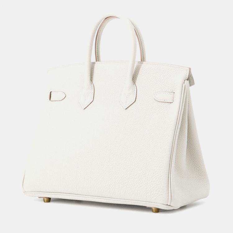 Pre Owned Hermes Birkin Grease Pail Togo Leather Size 25