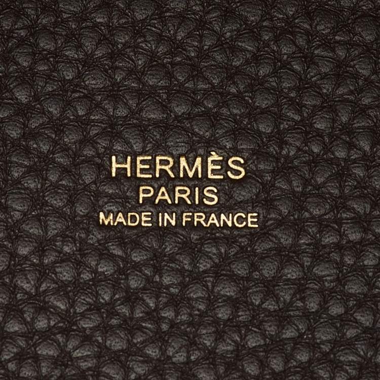 Pre Owned Hermès Chocolat Taurillon Clemence Leather Picotin Lock 18 Bag