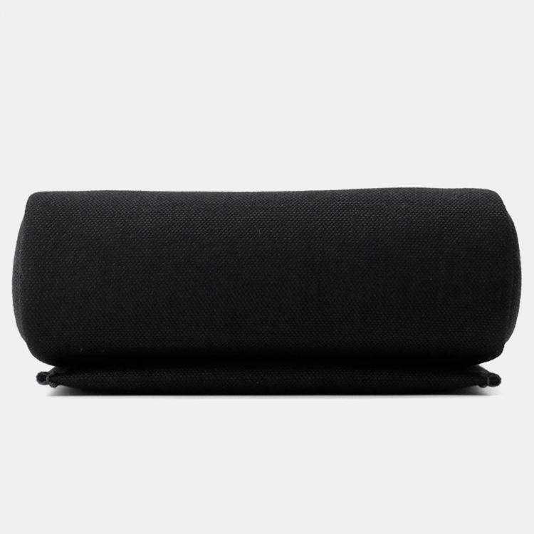 Pre Owned Hermes Herbag Zip Blue Indigo/Black Toile Military Vache Hunter Leather Size Mini