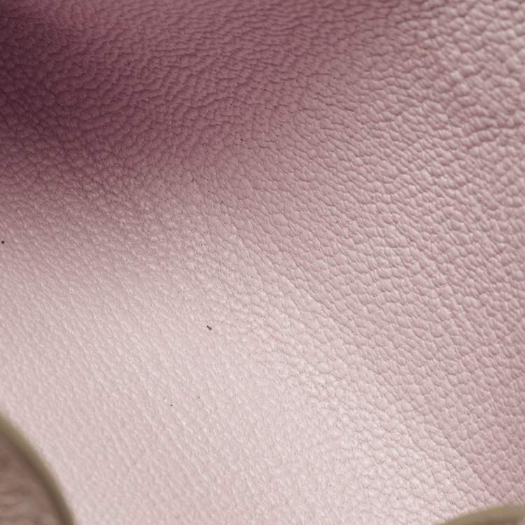 Pre Owned Hermes Iliade Mauve Pâle Evercolor Leather Card Holder