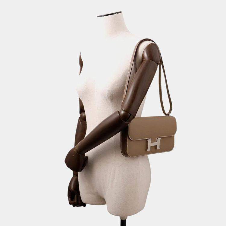Pre Owned Hermes Constance Elan Etoupe Epsom