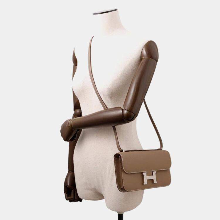 Pre Owned Hermes Constance Elan Etoupe Epsom