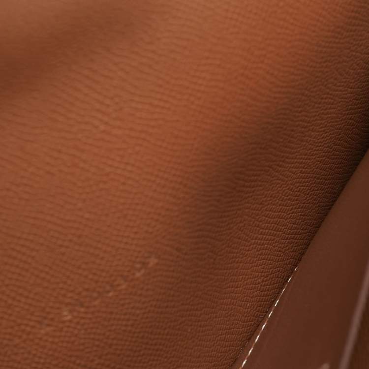 Pre Owned محفظة هيرمس كيلي بوكيت مادام ذهبي طويل