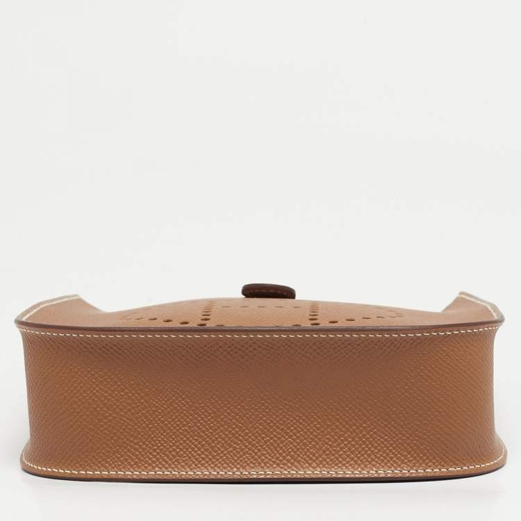 Pre Owned Hermes Evelyne TPM Gold Epsom Leather Bag