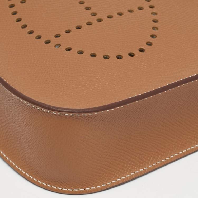 Pre Owned Hermes Evelyne TPM Gold Epsom Leather Bag