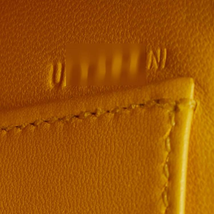 Pre Owned Hermès Kelly II Sellier 20 Palladium Finish Jaune de Naples Leather Bag