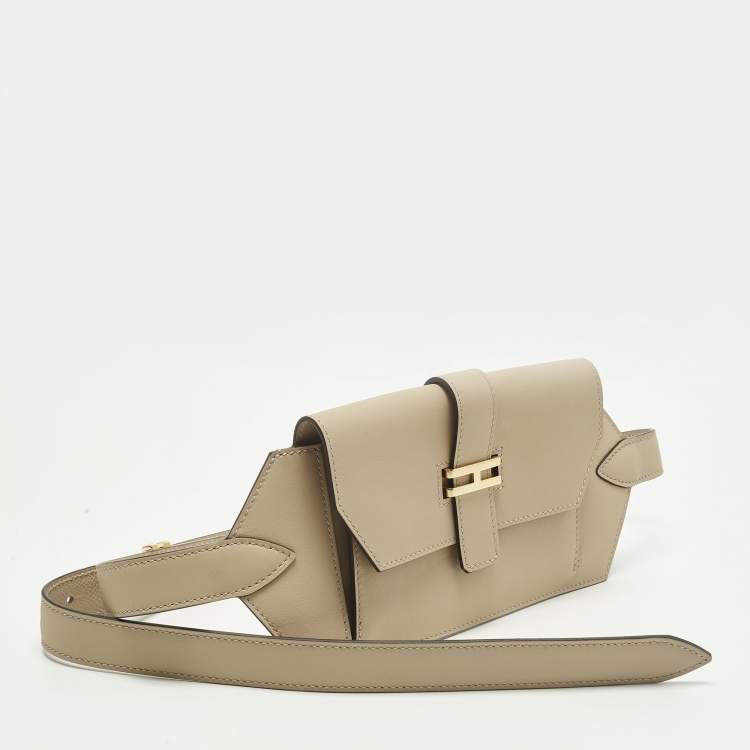 Pre Owned Hermès Elan Pocket Trench Swift Leather Belt Bag