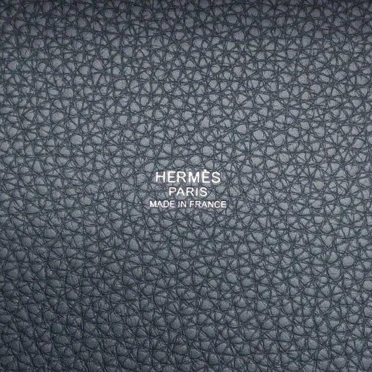 مملوكة مسبقًا Hermes Picotin Lock Eclat Vert Mangrove/Guripantan Taurillon Clemence Swift Leather Size Pm