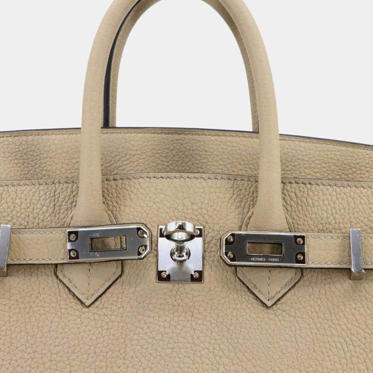 Pre Owned Hermes Birkin 25 Togo Trench Handbag