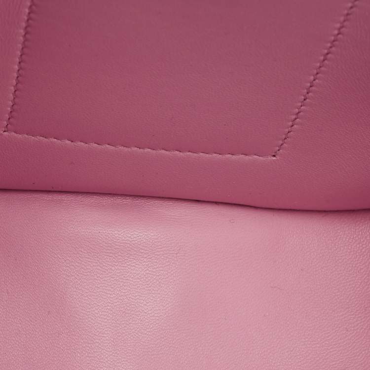 Pre Owned Hermes Della Cavalleria Mini Mauve Sylvestre Epsom Leather Crossbody Bag