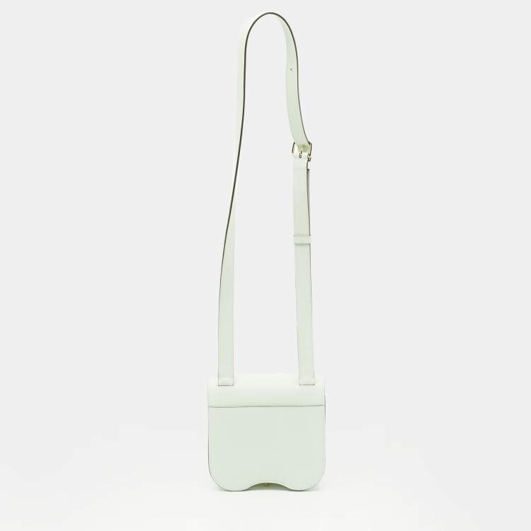 Pre Owned Hermes Della Cavalleria Mini Vert Peppermint Epsom Leather Crossbody Bag