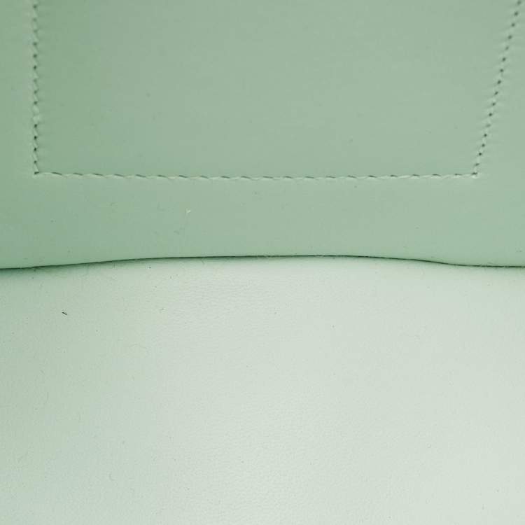 Pre Owned Hermes Della Cavalleria Mini Vert Peppermint Epsom Leather Crossbody Bag