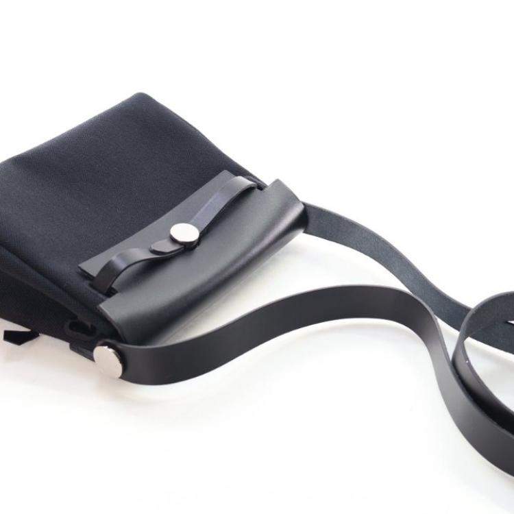 Pre Owned Hermes Noir Military Toile Mini Herbag Zip 20