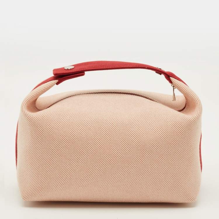 Pre Owned Hermès Bride-a-Brac Cabriole Large Terracotta H Canvas Pouch