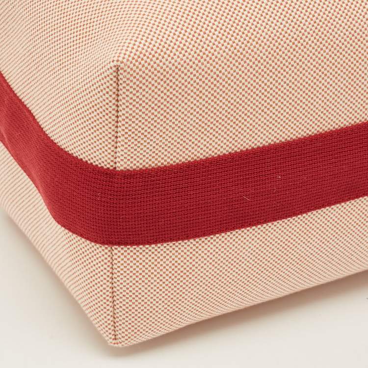 Pre Owned Hermès Bride-a-Brac Cabriole Large Terracotta H Canvas Pouch