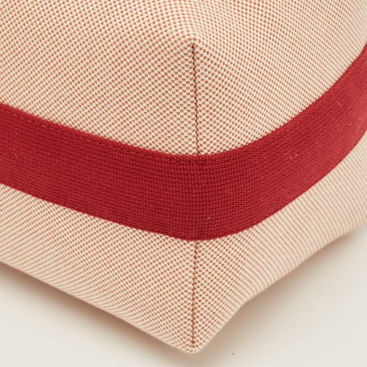 Pre Owned Hermès Bride-a-Brac Cabriole Large Terracotta H Canvas Pouch