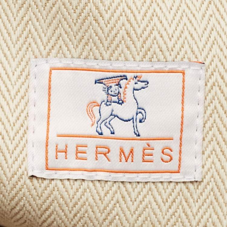Pre Owned Hermès Bride-a-Brac Cabriole Large Terracotta H Canvas Pouch