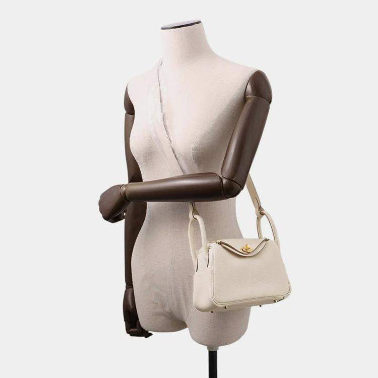 Pre Owned Hermes Lindy Craie Taurillon Clemence Size Mini