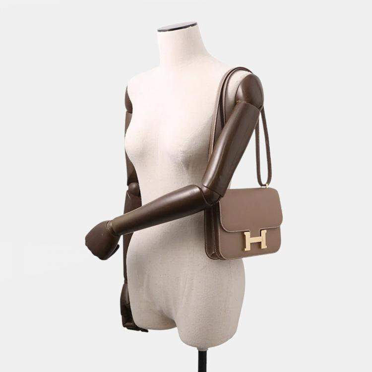 Pre Owned Hermes Constance3 Miroir Etoupe Epsom Size Mini