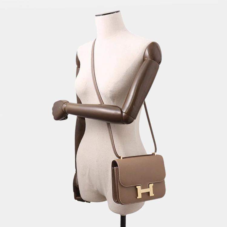 Pre Owned Hermes Constance3 Miroir Etoupe Epsom Size Mini