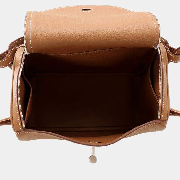 Pre Owned Hermes Lindy Gold Taurillon Clemence Size 26