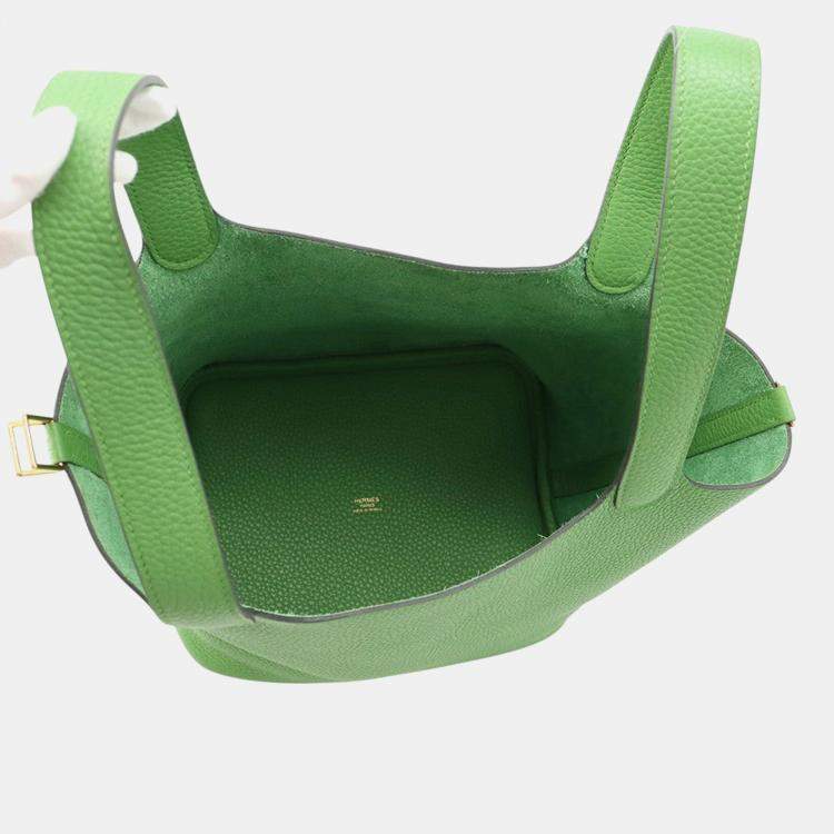 Pre Owned Hermes Picotin Lock Vert Yucca Taurillon Clemence Size Mm