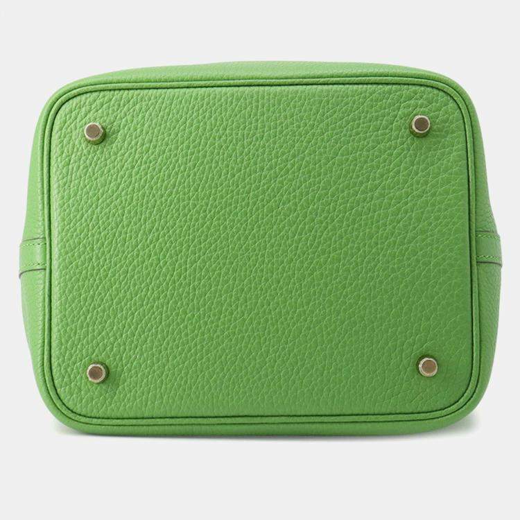 Pre Owned Hermes Picotin Lock Vert Yucca Taurillon Clemence Size Mm