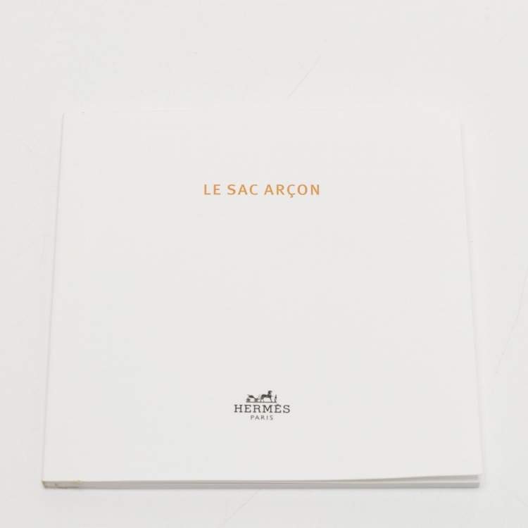 Pre Owned Hermes P'tit Arcon Gris Misty Togo and Swift Leather Shoulder Bag