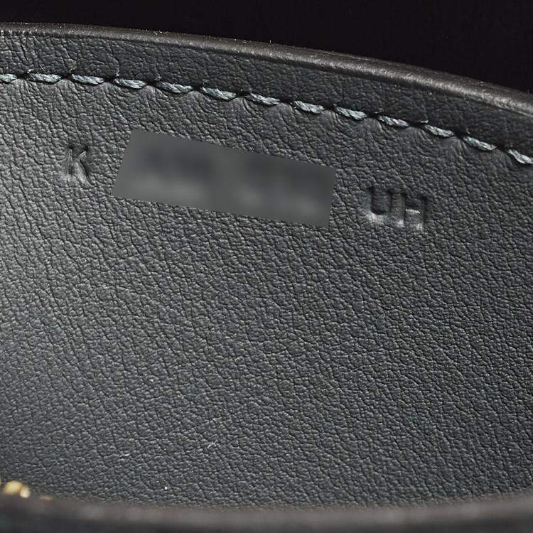 Pre Owned Hermes P'tit Arcon Gris Misty Togo and Swift Leather Shoulder Bag