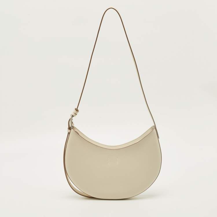 Pre Owned Hermès P'tit Arcon Craie Togo and Swift Leather Shoulder Bag