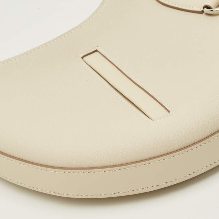 Pre Owned Hermès P'tit Arcon Craie Togo and Swift Leather Shoulder Bag