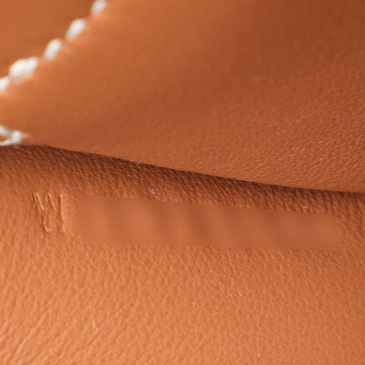 Pre Owned Hermès Jypsiere Mini Gold Finish Brown Leather Shoulder Bag