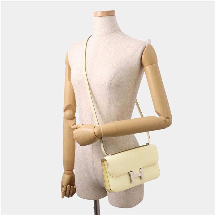 Pre Owned Hermes Constance Elan Jaune Milton Epsom