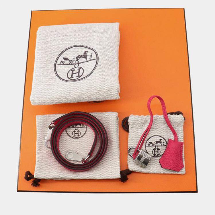 مملوكة مسبقًا Hermes Kelly Retourne Rose Mexico Togo Leather Size 25