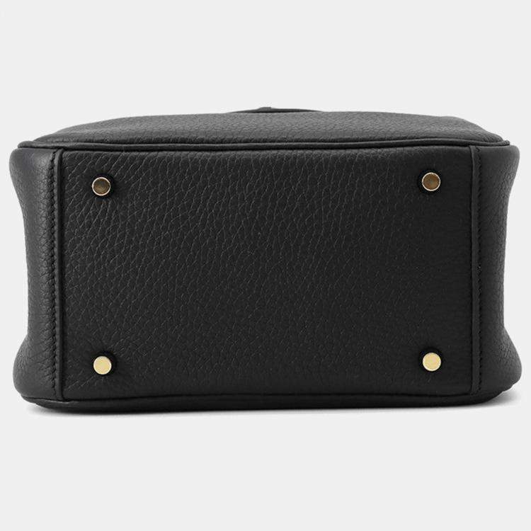 Pre Owned Hermes Lindy Black Taurillon Clemence Size Mini