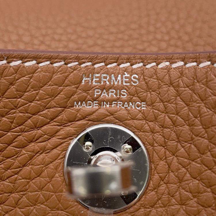 Pre Owned Hermes Lindy Gold Taurillon Clemence Size Mini