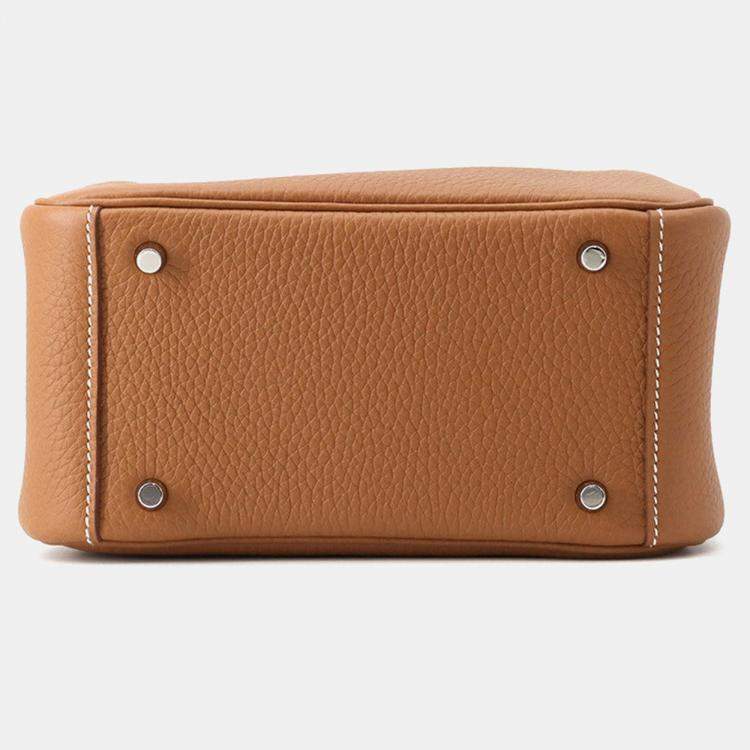 Pre Owned Hermes Lindy Gold Taurillon Clemence Size Mini