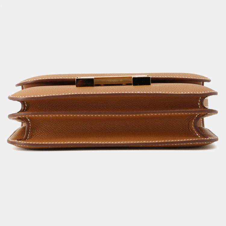 Pre Owned Hermes Constance3 Miroir Gold Epsom Size Mini